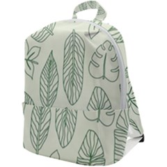 Banana Leaves Draw  Zip Up Backpack by ConteMonfrey