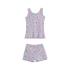 Pink Spring Blossom Kids  Boyleg Swimsuit