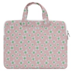 Pink Spring Blossom Macbook Pro 16  Double Pocket Laptop Bag  by ConteMonfrey