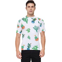 Among Succulents And Cactus  Men s Short Sleeve Rash Guard by ConteMonfrey