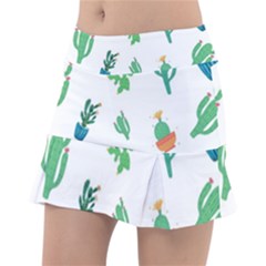 Among Succulents And Cactus  Classic Tennis Skirt by ConteMonfrey