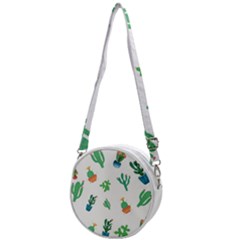 Among Succulents And Cactus  Crossbody Circle Bag by ConteMonfrey