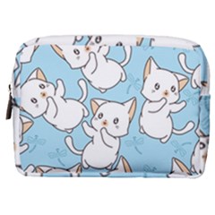 Seamless-little-cat-dragonfly-pattern Make Up Pouch (medium)