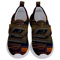 Processor-cpu-board-circuits Kids  Velcro No Lace Shoes by Jancukart