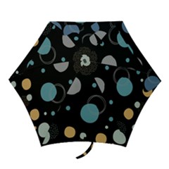 Circle Pattern Abstract Polka Dot Mini Folding Umbrellas by danenraven