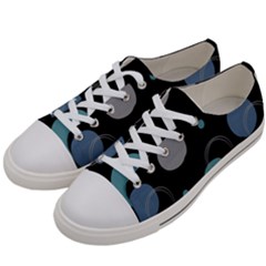 Circle Pattern Abstract Polka Dot Women s Low Top Canvas Sneakers by danenraven
