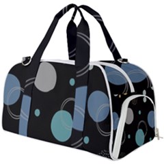 Circle Pattern Abstract Polka Dot Burner Gym Duffel Bag by danenraven