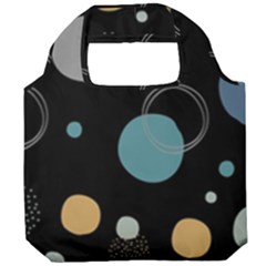 Circle Pattern Abstract Polka Dot Foldable Grocery Recycle Bag by danenraven