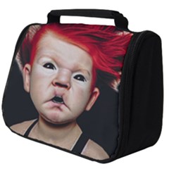 Creepy Boy Portrait Art Full Print Travel Pouch (big) by dflcprintsclothing