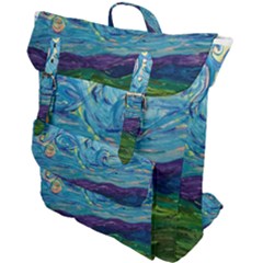 A Very Very Starry Night Buckle Up Backpack