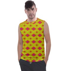 Red Yellow Abstract Men s Regular Tank Top by artworkshop