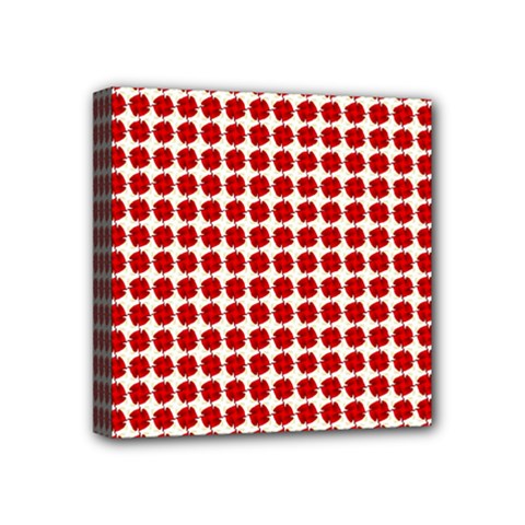 Red Pattern Seamless Texture Background Mini Canvas 4  X 4  (stretched) by artworkshop