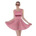 Red Gingham Check Skater Dress View1