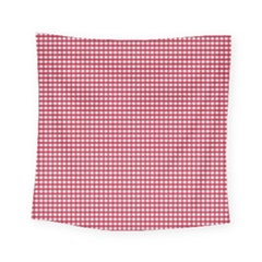 Red Gingham Check Square Tapestry (small) by artworkshop