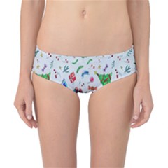 New Year Christmas Winter Watercolor Classic Bikini Bottoms by artworkshop