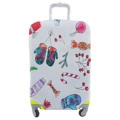 New Year Christmas Sketch Gifts Luggage Cover (medium)