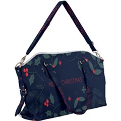 Merry Christmas  Frame Flora Canvas Crossbody Bag by artworkshop