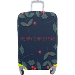 Merry Christmas  Frame Flora Luggage Cover (large) by artworkshop