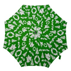 Green Card Christmas December4 Hook Handle Umbrellas (large) by artworkshop