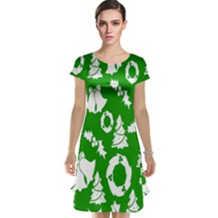 Green Card Christmas December4 Cap Sleeve Nightdress by artworkshop