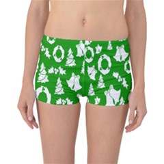 Green Card Christmas December4 Reversible Boyleg Bikini Bottoms by artworkshop
