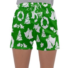 Green Card Christmas December4 Sleepwear Shorts by artworkshop