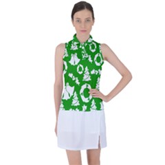 Green Card Christmas December4 Women s Sleeveless Polo Tee by artworkshop