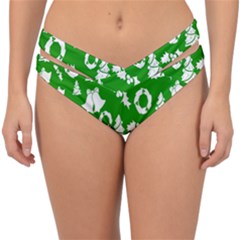 Green Card Christmas December4 Double Strap Halter Bikini Bottom by artworkshop