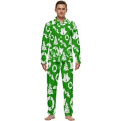 Green Card Christmas December4 Men s Long Sleeve Velvet Pocket Pajamas Set by artworkshop