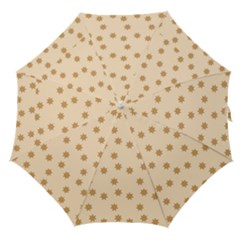 Gingerbread Star Straight Umbrellas by artworkshop