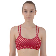 Felt Background Paper Red Yellow Star Line Them Up Sports Bra by artworkshop