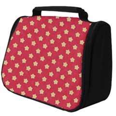 Felt Background Paper Red Yellow Star Full Print Travel Pouch (big) by artworkshop