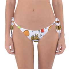 Cute Sketch  Fun Funny Collection Reversible Bikini Bottom by artworkshop