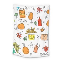 Cute Sketch  Fun Funny Collection Small Tapestry by artworkshop