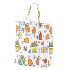 Cute Sketch  Fun Funny Collection Giant Grocery Tote by artworkshop