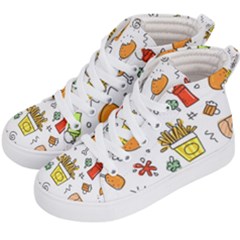 Cute Sketch  Fun Funny Collection Kids  Hi-top Skate Sneakers by artworkshop