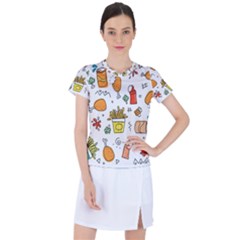 Cute Sketch  Fun Funny Collection Women s Sports Top by artworkshop