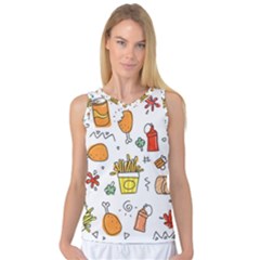 Cute Sketch  Fun Funny Collection Women s Basketball Tank Top by artworkshop