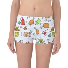 Cute Sketch  Fun Funny Collection Reversible Boyleg Bikini Bottoms by artworkshop