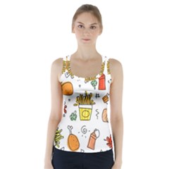 Cute Sketch  Fun Funny Collection Racer Back Sports Top by artworkshop