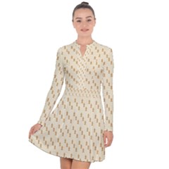 Christmas Wrapping Long Sleeve Panel Dress by artworkshop
