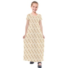 Christmas Wrapping Kids  Short Sleeve Maxi Dress by artworkshop