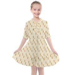 Christmas Wrapping Kids  All Frills Chiffon Dress