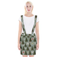 Christmas Trees Pattern Braces Suspender Skirt by artworkshop