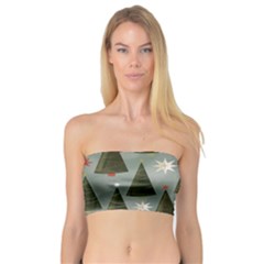 Christmas Trees Pattern Bandeau Top by artworkshop