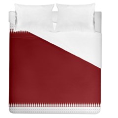 Christmas Red Graphic Duvet Cover (queen Size)