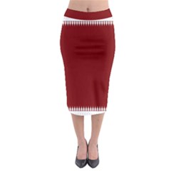 Christmas Red Graphic Midi Pencil Skirt by artworkshop