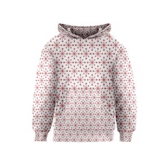 Christmas Pattern Red Stars Kids  Pullover Hoodie by artworkshop