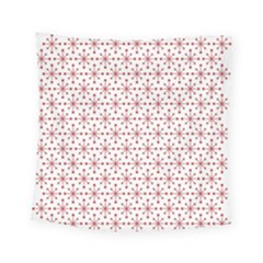 Christmas Pattern Red Stars Square Tapestry (small) by artworkshop