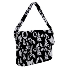 Black Card Christmas December Buckle Messenger Bag by artworkshop